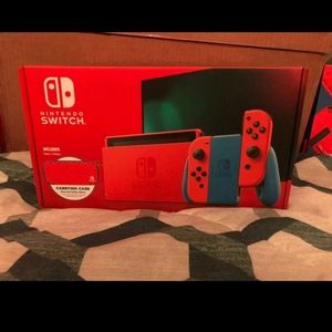 Limited Edition Mario blue and red Nintendo switch
